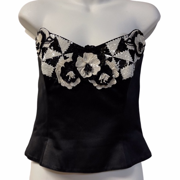Escada Tops - Escada Vintage Beaded Boustier